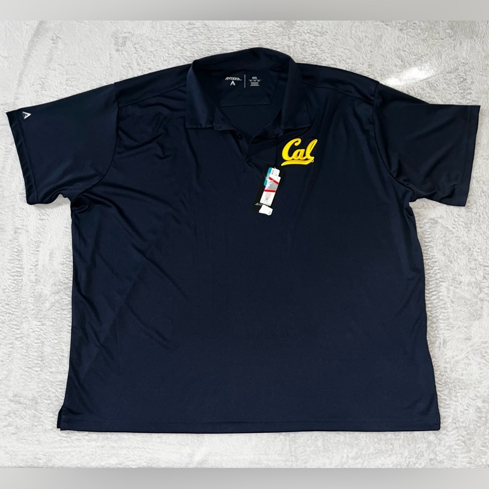 NWT Men's 4XL Antigua Navy California Golden Bears Berkley Legacy Pique Polo